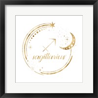 Gilded Astrology IX Framed Print