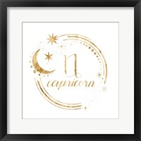 Gilded Astrology X Framed Print