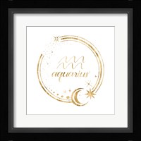 Gilded Astrology XI Framed Print