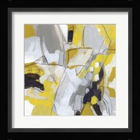 Citron Confetti IV Framed Print