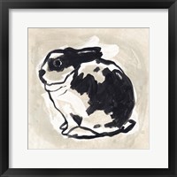 Antique Rabbit IV Framed Print