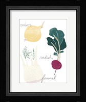 Simple Veggies II Framed Print