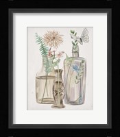 Butterflies & Flowers II Framed Print
