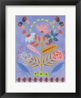 Embroidered Garden II Framed Print