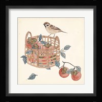 Basket with Fruit IV Framed Print