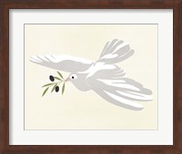Olive Branch Dove I Fine Art Print