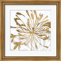 Golden Gilt Bloom I Fine Art Print
