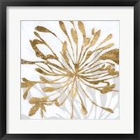 Golden Gilt Bloom I Framed Print