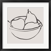 Simple Pear II Framed Print
