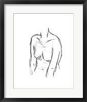 Sketched Figure I Framed Print