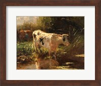Cow Beside a Ditch, c. 1885-1895 Fine Art Print