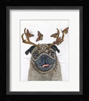 Pug With a Big Rack Fine Art Print