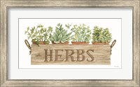 Crate of Herbs Fine Art Print