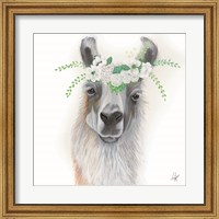 Floral Llama Fine Art Print