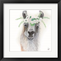 Floral Llama Fine Art Print
