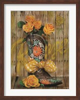 Rosey Cowboy Boots I Fine Art Print