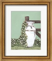 Milk Can With Cascading Flowers Fine Art Print