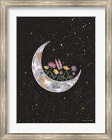 Flowers on Crescent Moon Fine Art Print