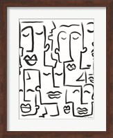Faces Drawing Fine Art Print