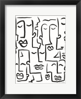 Faces Drawing Fine Art Print