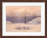 Snowy Sunset Fine Art Print