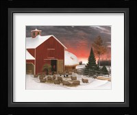 Snowy Farm Fine Art Print