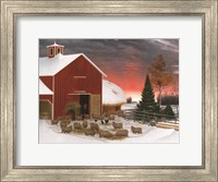 Snowy Farm Fine Art Print