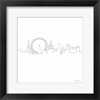 One Line London Framed Print