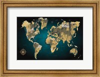 Sketched World Map Fine Art Print