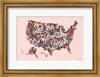 Love Letters Map Fine Art Print