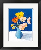 Poppies on Blue Fine Art Print