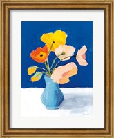 Poppies on Blue Fine Art Print