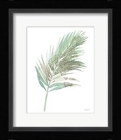 Boho Tropical Leaf III Green Framed Print
