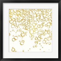 Gold Bubbles I Fine Art Print