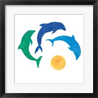 Dolphin Dance Framed Print