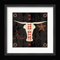 Saddle Up Icon IV Framed Print