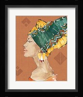 African Flair VII Warm Framed Print