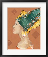 African Flair VII Warm Framed Print