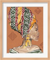 African Flair V Warm Fine Art Print