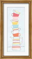 Stack of Cups II Pastel Fine Art Print
