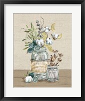 Cotton Bouquet III No Pattern Framed Print