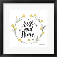 Happy to Bee Home Words IV Framed Print