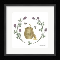 Happy to Bee Home IV Yellow Framed Print