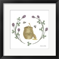 Happy to Bee Home IV Yellow Framed Print