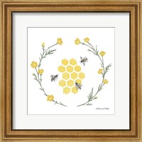 Happy to Bee Home III Yellow Fine Art Print