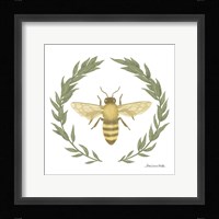Happy to Bee Home I Yellow Framed Print