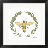 Happy to Bee Home I Yellow Framed Print