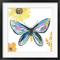 Beautiful Butterfly III Blue No Words Fine Art Print