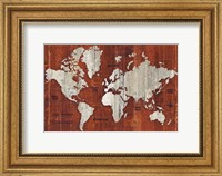Old World Map Rust Fine Art Print