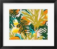 Tropical Coconut Citrus Framed Print